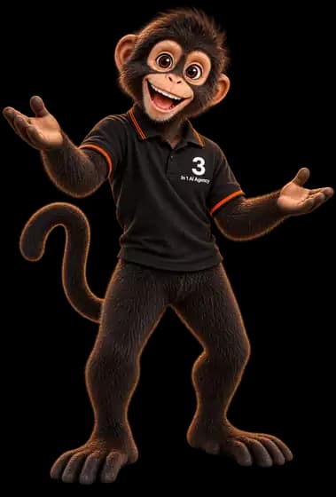 Trey, the 3 In 1 AI mascot, welcoming you