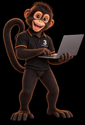 Trey holding a laptop